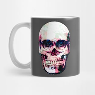 Newsprint Skull Mug